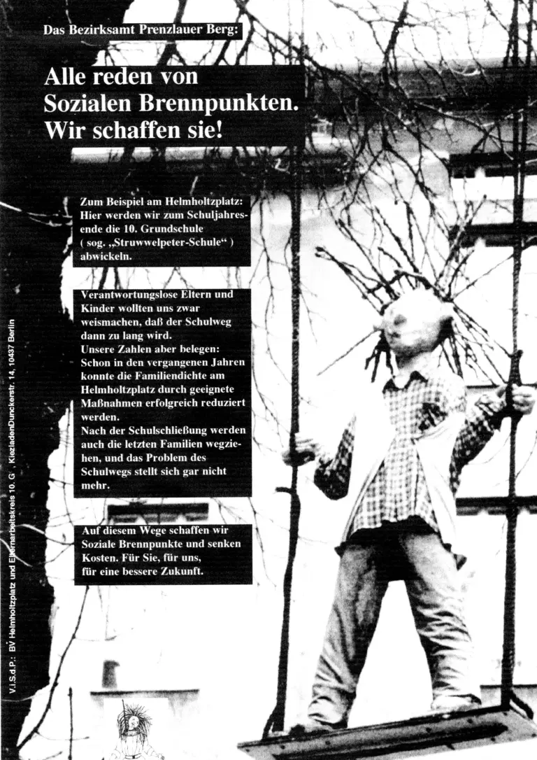 1999 – gegen die Abwicklung der Struwwelpeter-Grundschule